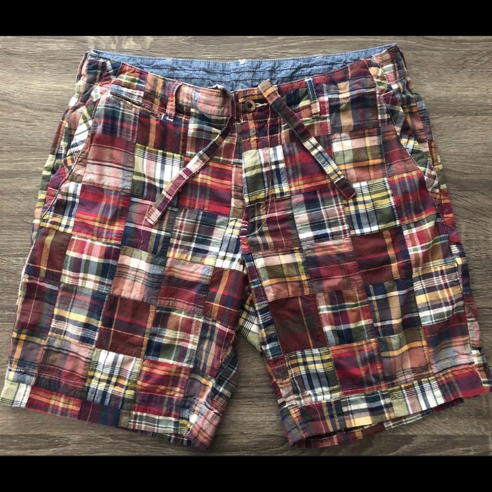 Vintage Polo Ralph Lauren patchwork madras shorts
